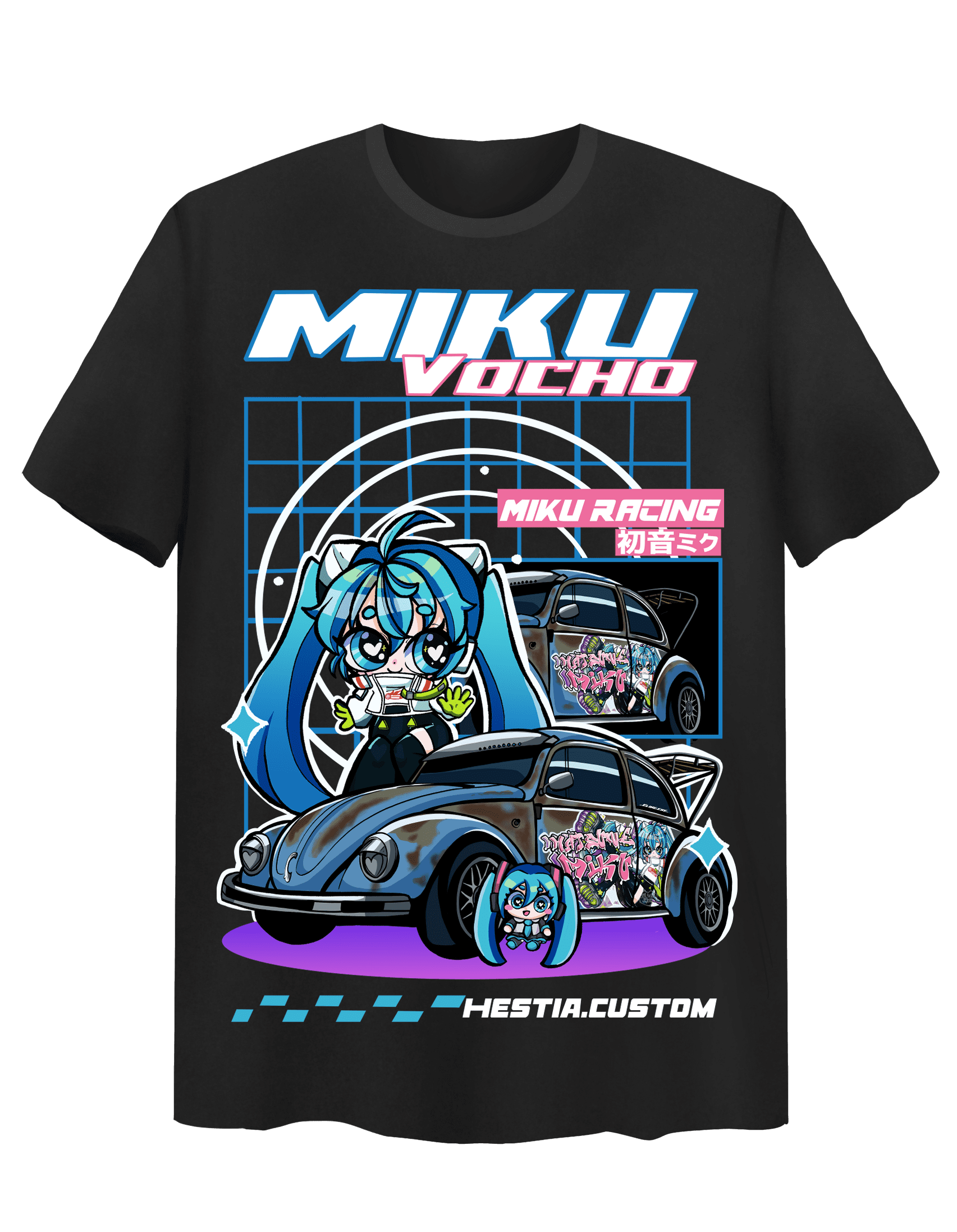 Playera Miku Vocho (RacingMiku)